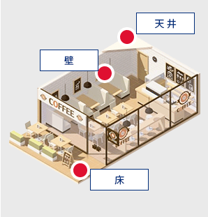 リラックスウォールの用途例